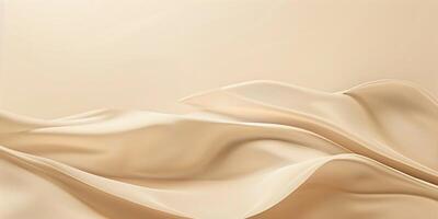 Soft beige fabric folds create a calming, minimalist backdrop, perfect for design, photography, or artistic projects looking for a neutral tone. photo