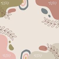 Abstract Hand Drawn Boho Background vector