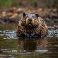AI Cute Beaver photo