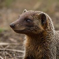 AI Cute Mongoose photo