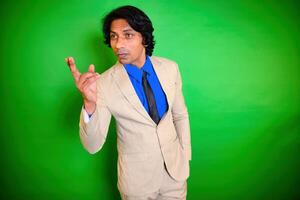 Man making a point gesturing photo