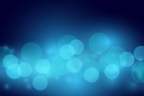Abstract blue bokeh background, illustration