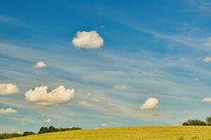 Clouds over the fields photo