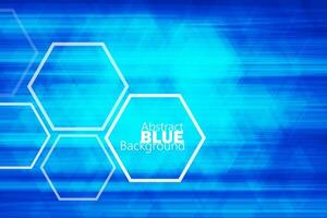 Blue abstract hexagon background texture vector