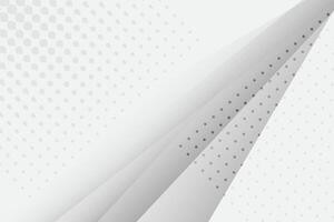 Abstract white and gray gradient background vector
