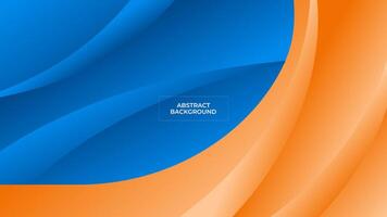 ABSTRACT BLURRED BACKGROUND ELEGANT GRADIENT BLUE ORANGE SMOOTH COLOR DESIGN TEMPLATE GOOD FOR MODERN WEBSITE, WALLPAPER, COVER DESIGN vector
