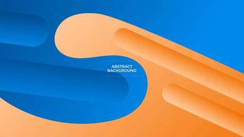 ABSTRACT BLURRED BACKGROUND ELEGANT GRADIENT BLUE ORANGE SMOOTH COLOR DESIGN TEMPLATE GOOD FOR MODERN WEBSITE, WALLPAPER, COVER DESIGN vector