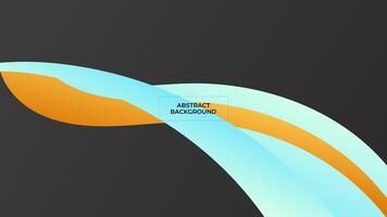 ABSTRACT DARK BACKGROUND WITH BLUE ORANGE ELEGANT COLORFUL GRADIENT SMOOTH LIQUID DESIGN TEMPLATE GOOD FOR MODERN WEBSITE, WALLPAPER, COVER DESIGN vector