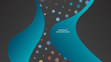 ABSTRACT DARK BACKGROUND WITH BLUE ELEGANT COLORFUL GRADIENT SMOOTH LIQUID DESIGN TEMPLATE GOOD FOR MODERN WEBSITE, WALLPAPER, COVER DESIGN vector