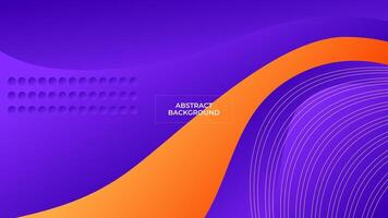 ABSTRACT BACKGROUND ELEGANT PURPLE ORANGE GRADIENT SMOOTH LIQUID COLORFUL DESIGN WITH GEOMETRIC SHAPES TEMPLATE GOOD FOR MODERN WEBSITE, WALLPAPER, COVER DESIGN vector