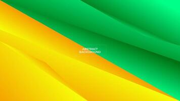 ABSTRACT BACKGROUND GRADIENT GREEN ORANGE COLOR WITH GEOMETRIC SHAPES SMOOTH LIQUID DESIGN TEMPLATE GOOD FOR MODERN WEBSITE, WALLPAPER, COVER DESIGN, GREETING CARD vector