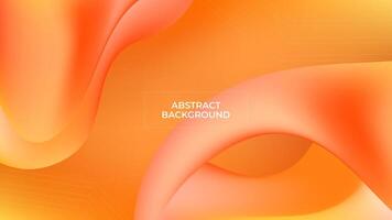 ABSTRACT BACKGROUND ORANGE ELEGANT COLORFUL GRADIENT MESH SMOOTH LIQUID DESIGN TEMPLATE GOOD FOR MODERN WEBSITE, WALLPAPER, COVER DESIGN vector