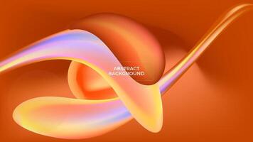 ABSTRACT BACKGROUND ORANGE ELEGANT COLORFUL GRADIENT MESH SMOOTH LIQUID DESIGN TEMPLATE GOOD FOR MODERN WEBSITE, WALLPAPER, COVER DESIGN vector