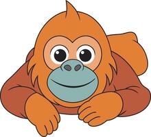 Funny Gorilla Art vector