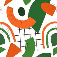 Abstract seamless pattern with geometric shapes vector