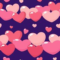 Seamless pattern with hearts. vector