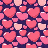 Seamless pattern with hearts. vector