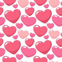 Seamless pattern with hearts. vector