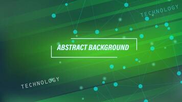 Technology abstract green light. Connection line and dot suitable for background, wallpaper, flayer, and banner vector