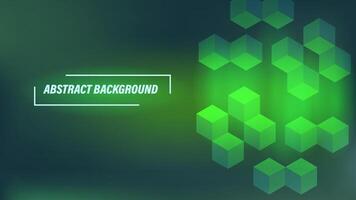 Green tech background modern, digital and futuristic concept. Geometric abstract texture vector