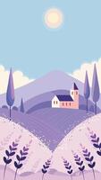 Background with lavender vertical with cope space vector