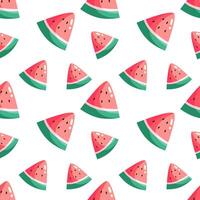 seamless pattern with watermelon vector