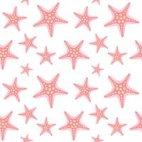 seamless pattern with starfish vector