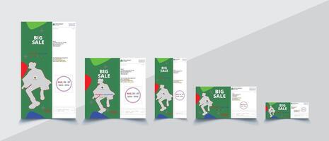 Set of editable modern minimal social media posts and web ads template vector