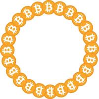 btc frame, bitcoin, cryoto background frame vector