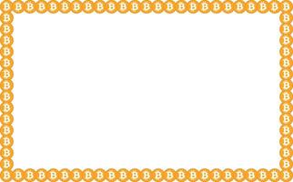 btc frame, bitcoin, cryoto background frame vector