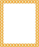 btc frame, bitcoin, cryoto background frame vector