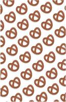 mini pretzel cookies pattern with sugar vector