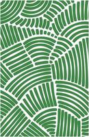 Continuous line art in green for wallpaper texture background like leaf vector