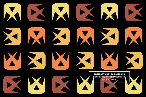 Geometric Pattern - Geometric Background - Abstract Background - Geometric Shapes - Use in Website Design, Packaging, Wall Art, Wallpaper, Poster, Banner, Ad, Profile, Brochure, Apparel, Textiles