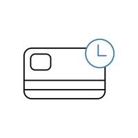 delay concept line icon. Simple element illustration. delay concept outline symbol design. vector