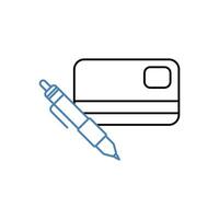 edit concept line icon. Simple element illustration. edit concept outline symbol design. vector