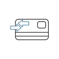 transfer concept line icon. Simple element illustration. transfer concept outline symbol design. vector