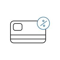 interest concept line icon. Simple element illustration. interest concept outline symbol design. vector
