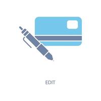 edit concept line icon. Simple element illustration. edit concept outline symbol design. vector