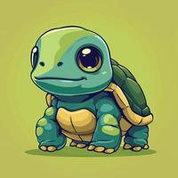 Minimalist Monster Design Turtle Edition vector