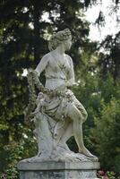 Trakai, Lithuania - September 13th 2023 - Flora sculpture in park - Uzutrakis Manor, Tyszkiewicz family residence photo