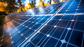 Solar Panels On Power Station photo
