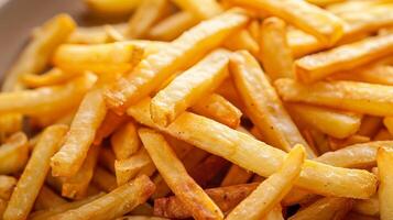 A Delicious Snack of Crispy Golden Fries Ready to Eat photo