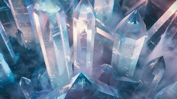 Captivating Close-up of Crystalline Structures photo