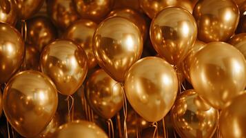 Capturing the Essence of Celebration with Golden Balloons photo