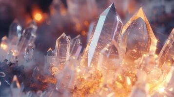 Captivating Close-up of Crystalline Structures photo