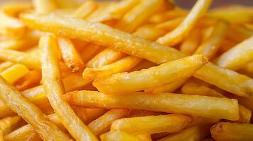 A Delicious Snack of Crispy Golden Fries Ready to Eat photo