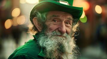 Man in leprechaun costume. St. Patrick's day photo