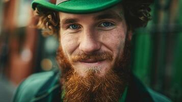 Man in leprechaun costume. St. Patrick's day photo