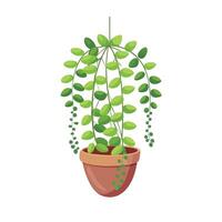 Realistic hand-drawn versatile potted houseplant vector
